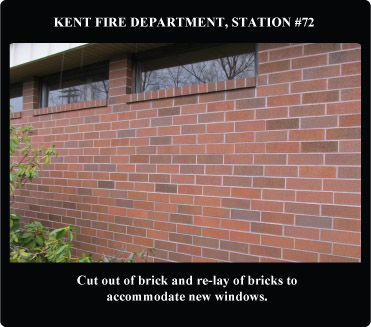 Kent Fire Department Station #72, wall closeup